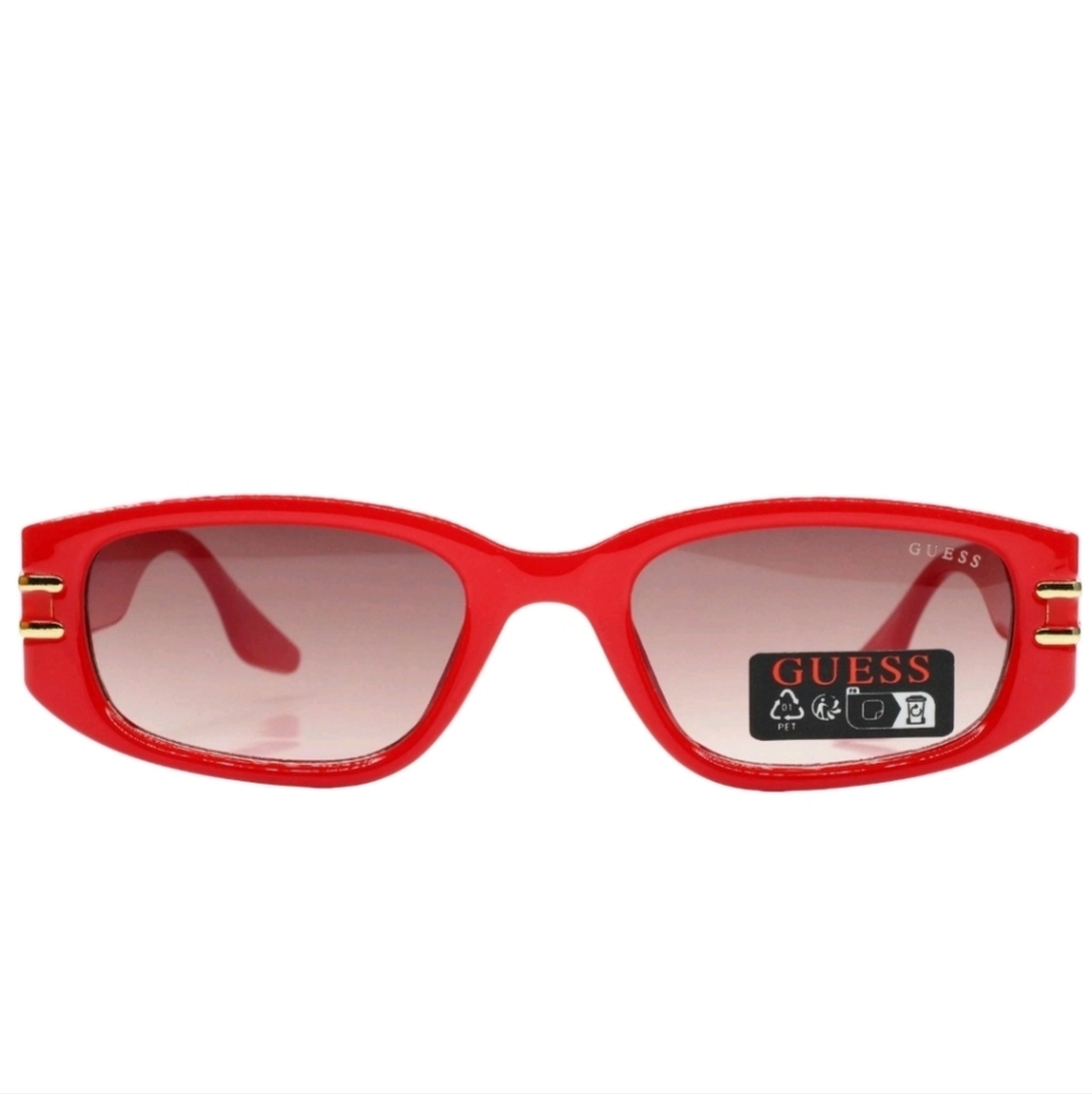 Guess GO00071 66F Red Gold Gradient Acetate Designer Luxury Sunglasses 53-21-150